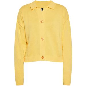 ROCKEASY Gebreid vest  geel