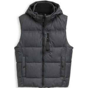 TOM TAILOR - Bodywarmer - Grijs - Met Afneembare Capuchon