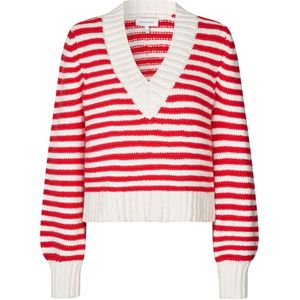 Dea Kudibal Trui 'Anemone'  ecru / rood