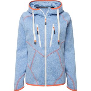 LAURASØN Sweatvest  blauw gemêleerd / oranje