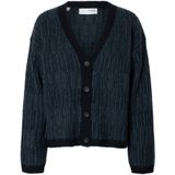 SELECTED Gebreid vest 'SLFALVA'  marine / navy