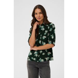 Kaffe Blouse 'Velana'  groen / zwart