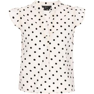 faina Blouse 'Fashion Look'  crème / zwart