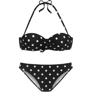 LASCANA Bikini  zwart / wit