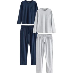 Next Pyjama lang  navy / grijs