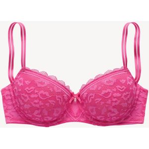 Balconette BH - Pink - Microtouch - Licht Gewatteerd - Met Beugel