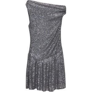 Pull&Bear Cocktailjurk  grijs / zilver