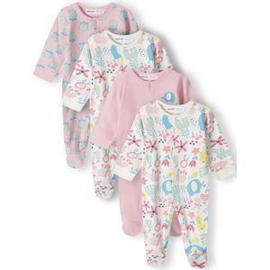 MINOTI Nachtkledij  lichtblauw / geel / rosa / wit