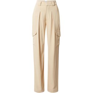 Ema Louise x ABOUT YOU Bandplooibroek 'Lena'  beige