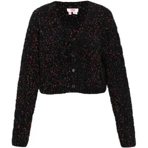 MYMO - Gebreid Vest - Rood/Zwart