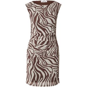 EDITED Zomerjurk 'Kamila'  bruin / wit