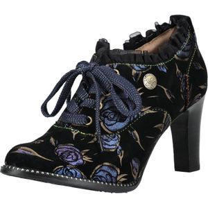 Laura Vita Veterlaarsjes  lichtblauw / brons / zwart