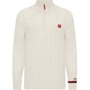 Moxx Paris Gebreid vest  ecru / navy / rood