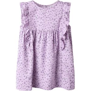 Jerseyjurken - Zonder Mouwen Jurk - Geweven Stof - Ronde Hals - Mouwloos - All-over Print