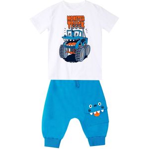 Denokids Trainingspak 'Funny Truck'  blauw