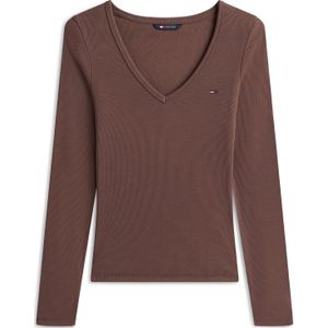 Tommy Jeans Shirt 'ESSENTIAL'  chocoladebruin