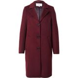 s.Oliver RED LABEL - Lange Jas - Regular Fit - Effen - Met Wol