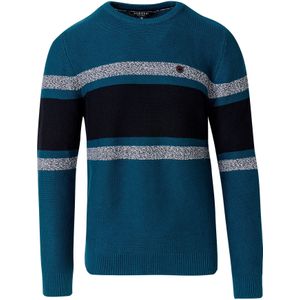 KOROSHI Trui  grijs / petrol / zwart