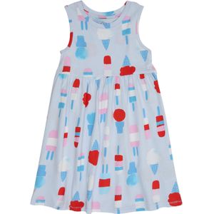 GAP Jurk  azuur / duifblauw / rosa / wit