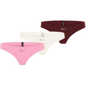 Karl Lagerfeld String  rosa / donkerrood / wit