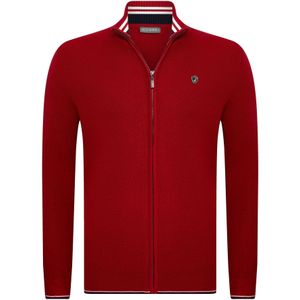 Jacey Quinn Gebreid vest  bordeaux / zwart / wit