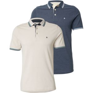 JACK & JONES Shirt 'JJEPAULOS'  beige / blauw / petrol