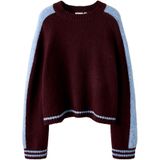 NAME IT Trui  lichtblauw / wijnrood