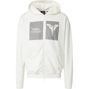 Carlo Colucci Sweatvest 'Enz'  zwart / offwhite