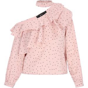NAEMI Blouse 'Fashion Look'  rosé / zwart