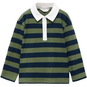 MANGO KIDS Shirt  navy / groen / wit