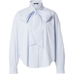 JOOP! Blouse 'Benina'  lichtblauw / wit