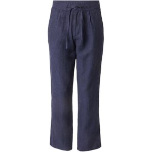 KnowledgeCotton Apparel Bandplooibroek  donkerblauw