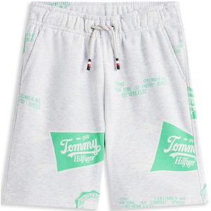 TOMMY HILFIGER Broek  grijs gemêleerd / lichtgroen