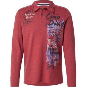 CAMP DAVID Shirt  lichtblauw / cranberry / zwart