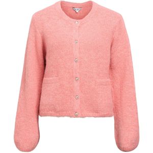 OBJECT Gebreid vest 'OBJSaggia'  rosa