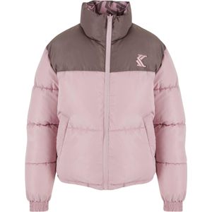Karl Kani Winterjas  bruin / lichtroze