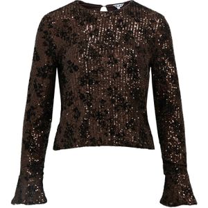 OBJECT - Blouse 'OBJEDEN' - Chocoladebruin - Blouseshirt