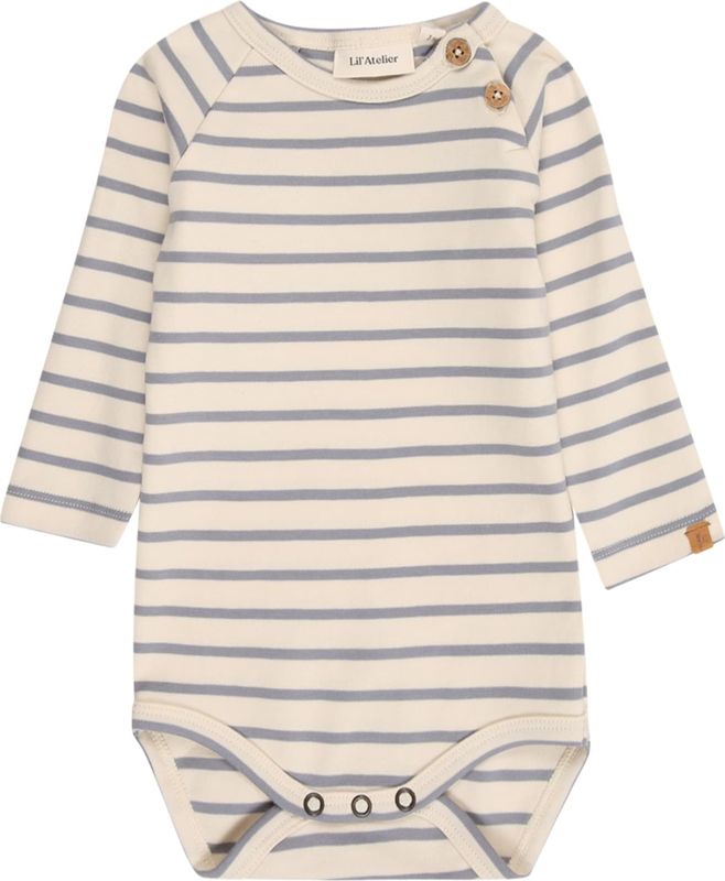 Lil'Atelier Rompertje/body 'NBMLIMIA'  grijs / lichtgrijs