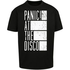 F4NT4STIC Shirt 'Panic At The Disco'  zwart / wit