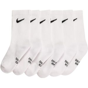 Sportsokken - Wit - 6 Paar - 63% Katoen, 33% Polyester, 3% Elasthan
