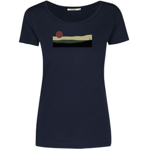 GREENBOMB Shirt 'Nature Pathway'  blauw / gemengde kleuren