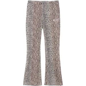 Pull&Bear Broek  beige / donkergrijs / wit