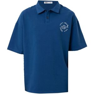 VAMOS CLO Shirt  indigo / wit