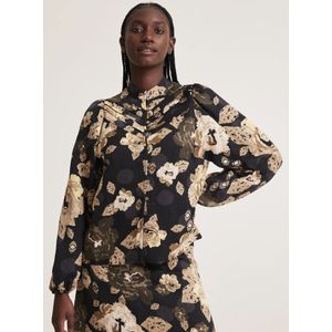 Odd Molly Shirt ' Kristina '  donkergrijs / gemengde kleuren