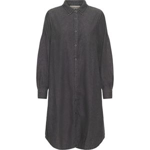 Cream Jurk  black denim