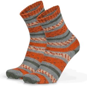 normani Sokken  grijs / oranje / rood