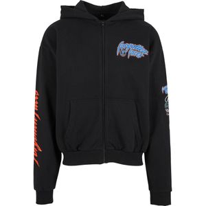 Forgotten Faces Sweatvest 'Courage Defines'  blauw / bloedrood / zwart / wit