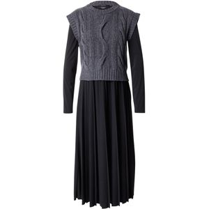 Weekend Max Mara - EBRO - Jurk - Grijs Gemêleerd/Zwart