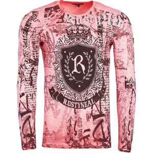 Rusty Neal - Lang Shirt - Slim Fit - 100% Katoen