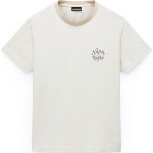 NAPAPIJRI Shirt 'S-Fedaia'  crème / donkerbruin